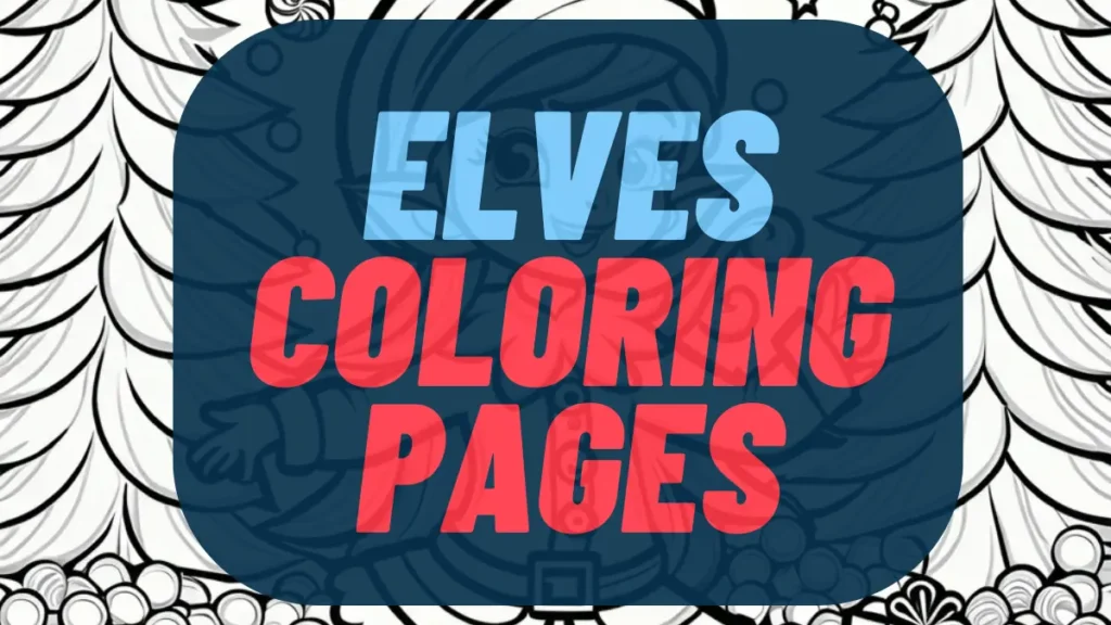 Christmas Elves Coloring Pages