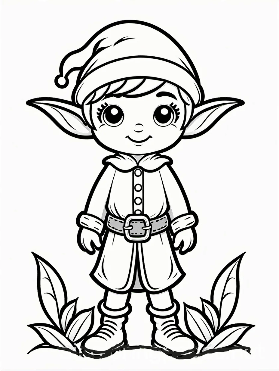 little elf coloring sheets