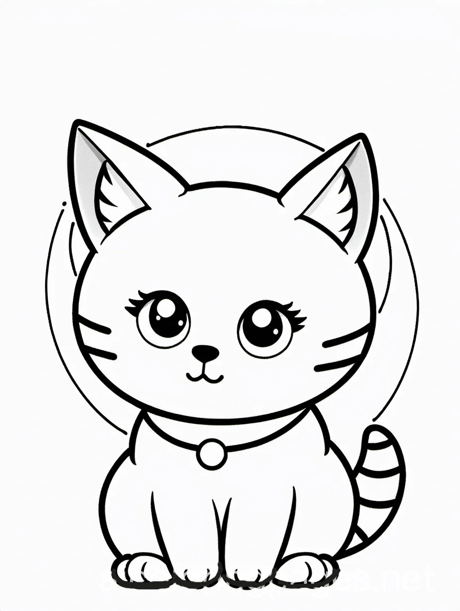 Sans Kitten Coloring page