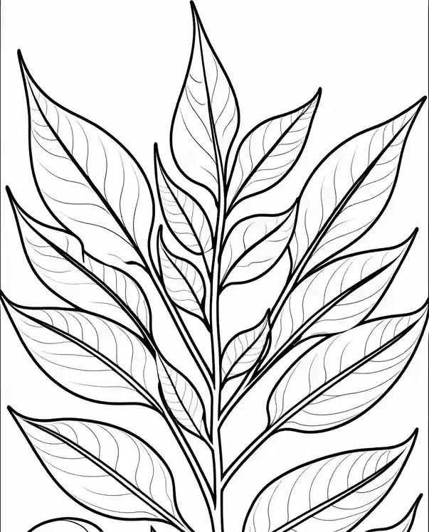 coloring leaf