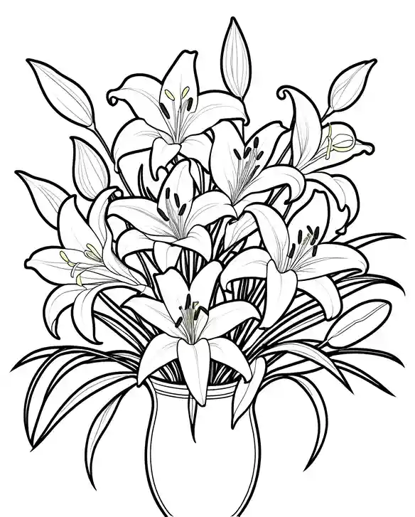 lily coloring