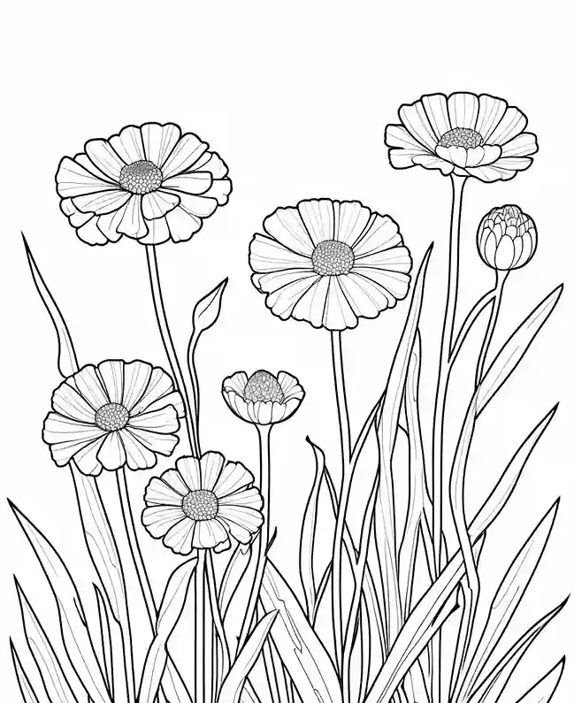 marigold coloring pages