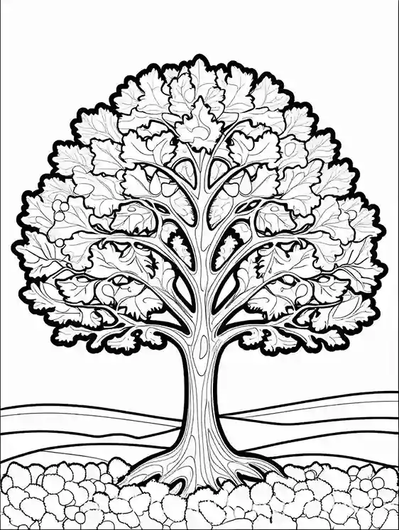 Tree Plant coloring page
