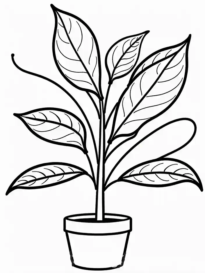 leaf coloring pages